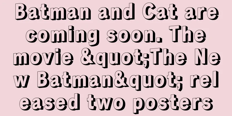 Batman and Cat are coming soon. The movie "The New Batman" released two posters