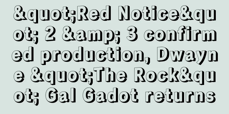 "Red Notice" 2 & 3 confirmed production, Dwayne "The Rock" Gal Gadot returns