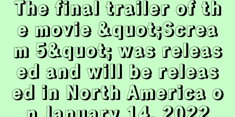 The final trailer of the movie "Scream 5" was released and will be released in North America on January 14, 2022