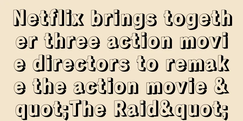 Netflix brings together three action movie directors to remake the action movie "The Raid"