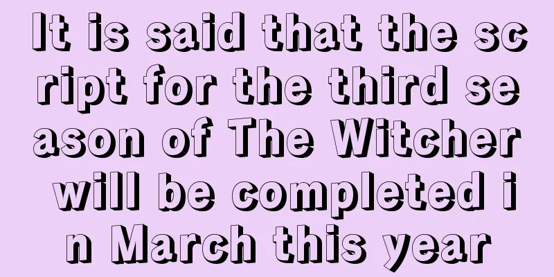 It is said that the script for the third season of The Witcher will be completed in March this year