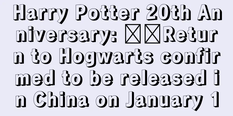 Harry Potter 20th Anniversary: ​​Return to Hogwarts confirmed to be released in China on January 1