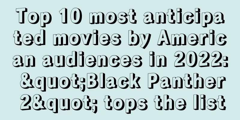 Top 10 most anticipated movies by American audiences in 2022: "Black Panther 2" tops the list