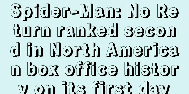 Spider-Man: No Return ranked second in North American box office history on its first day