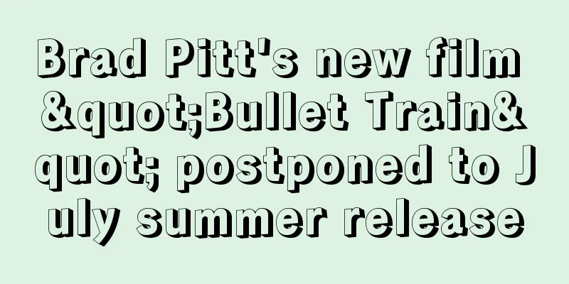 Brad Pitt's new film "Bullet Train" postponed to July summer release