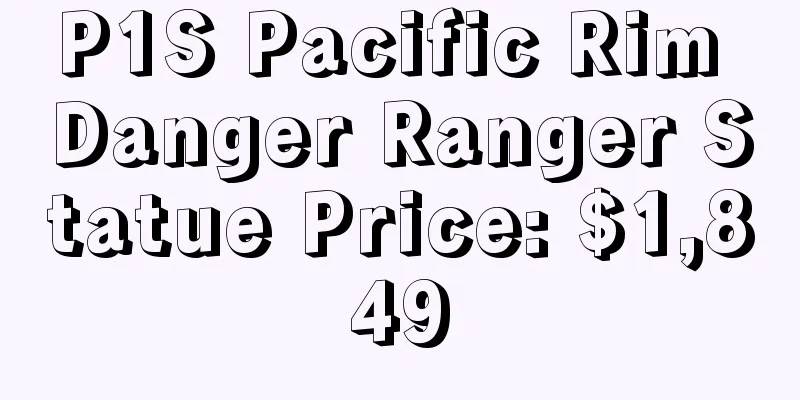 P1S Pacific Rim Danger Ranger Statue Price: $1,849