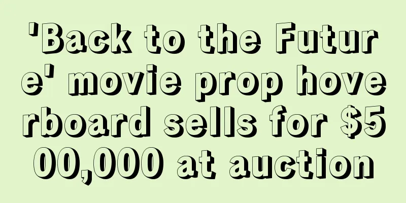 'Back to the Future' movie prop hoverboard sells for $500,000 at auction