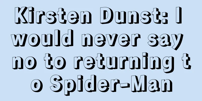 Kirsten Dunst: I would never say no to returning to Spider-Man