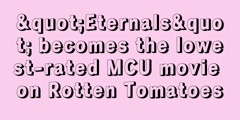 "Eternals" becomes the lowest-rated MCU movie on Rotten Tomatoes