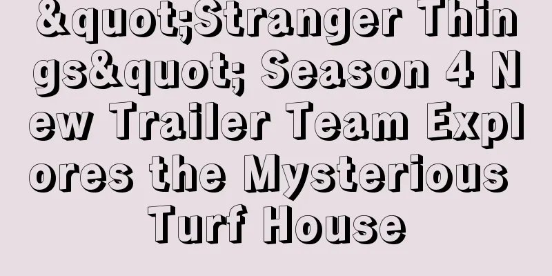 "Stranger Things" Season 4 New Trailer Team Explores the Mysterious Turf House