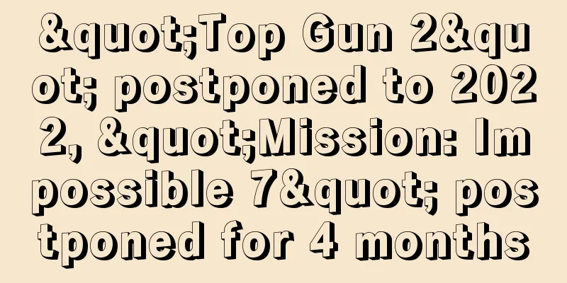"Top Gun 2" postponed to 2022, "Mission: Impossible 7" postponed for 4 months