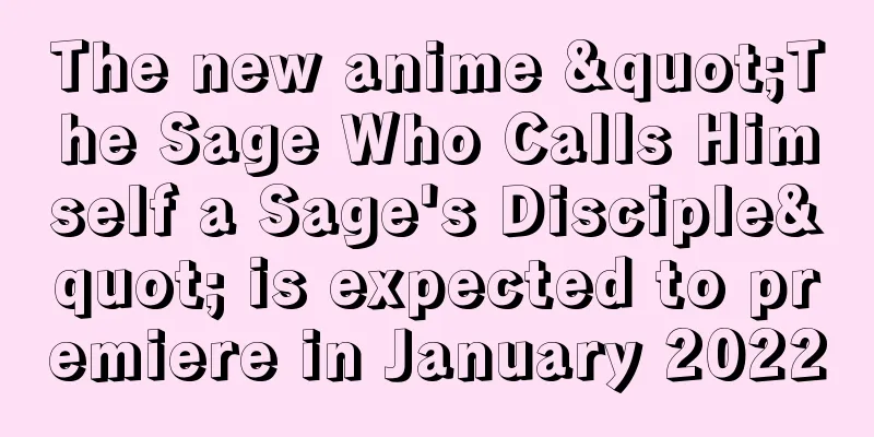The new anime "The Sage Who Calls Himself a Sage's Disciple" is expected to premiere in January 2022