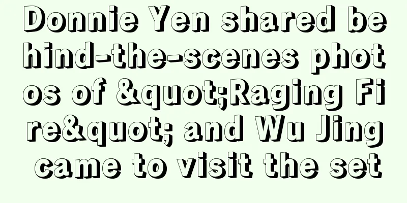 Donnie Yen shared behind-the-scenes photos of "Raging Fire" and Wu Jing came to visit the set