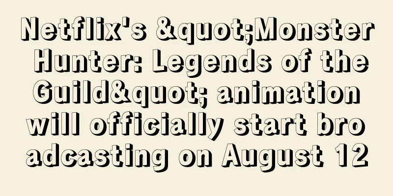Netflix's "Monster Hunter: Legends of the Guild" animation will officially start broadcasting on August 12