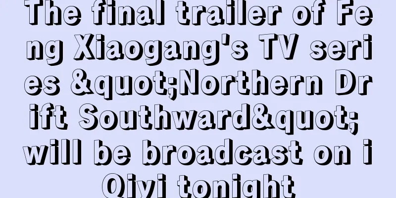 The final trailer of Feng Xiaogang's TV series "Northern Drift Southward" will be broadcast on iQiyi tonight