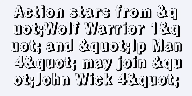 Action stars from "Wolf Warrior 1" and "Ip Man 4" may join "John Wick 4"
