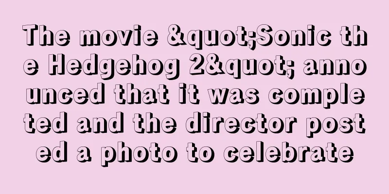 The movie "Sonic the Hedgehog 2" announced that it was completed and the director posted a photo to celebrate