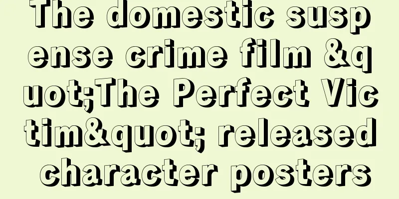 The domestic suspense crime film "The Perfect Victim" released character posters