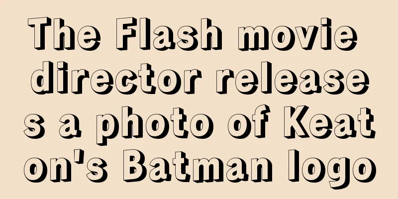 The Flash movie director releases a photo of Keaton's Batman logo