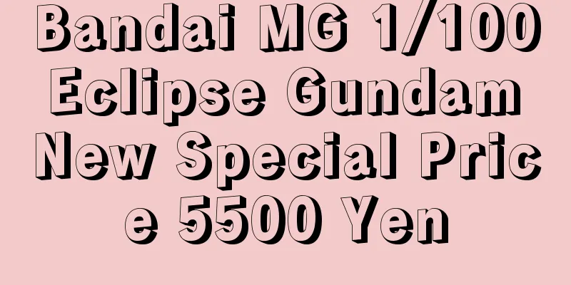 Bandai MG 1/100 Eclipse Gundam New Special Price 5500 Yen