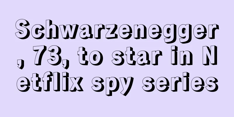 Schwarzenegger, 73, to star in Netflix spy series