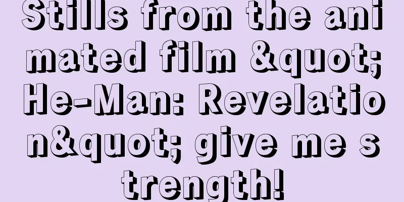 Stills from the animated film "He-Man: Revelation" give me strength!