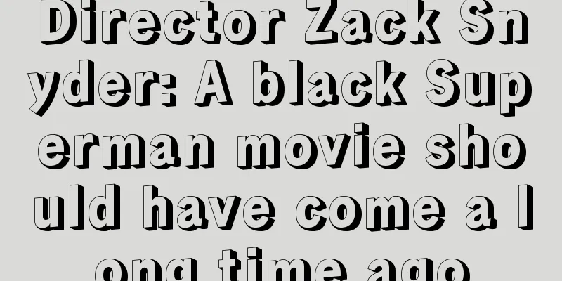 Director Zack Snyder: A black Superman movie should have come a long time ago