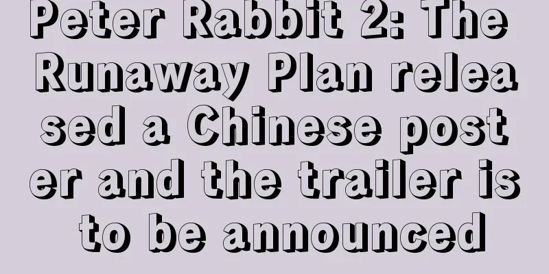 Peter Rabbit 2: The Runaway Plan released a Chinese poster and the trailer is to be announced