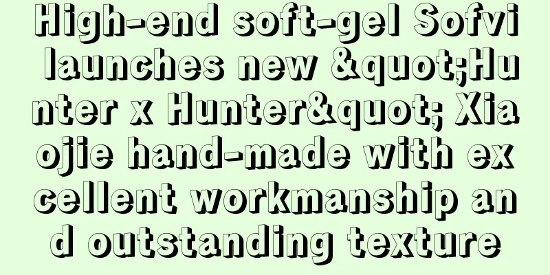 High-end soft-gel Sofvi launches new "Hunter x Hunter" Xiaojie hand-made with excellent workmanship and outstanding texture