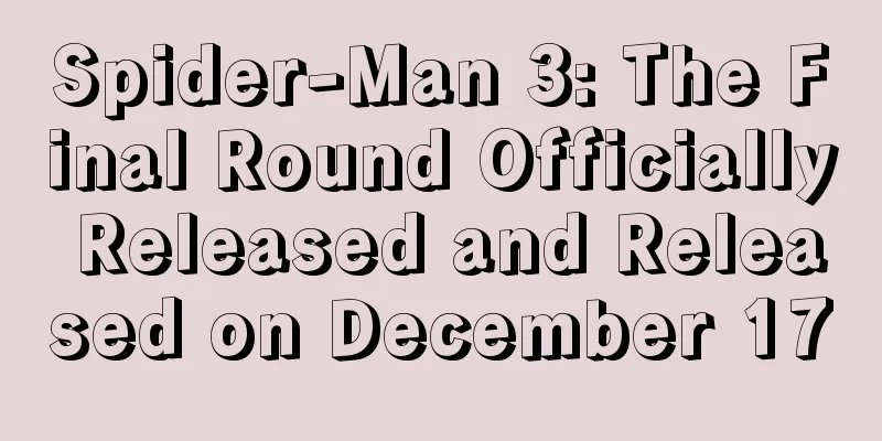 Spider-Man 3: The Final Round Officially Released and Released on December 17