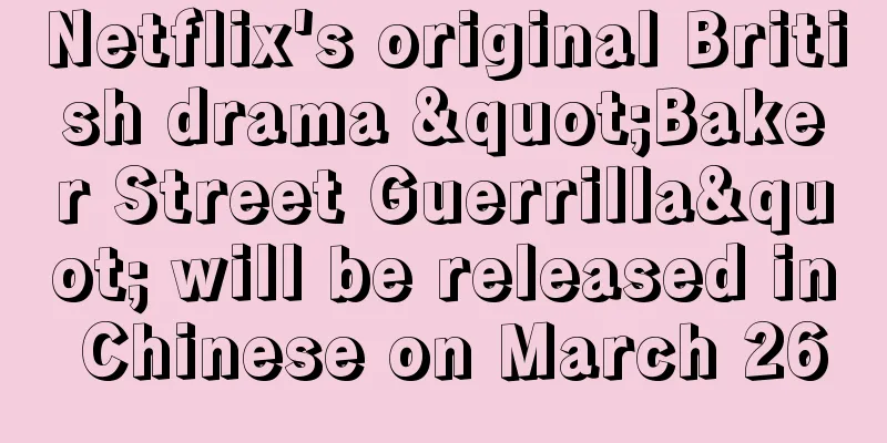 Netflix's original British drama "Baker Street Guerrilla" will be released in Chinese on March 26
