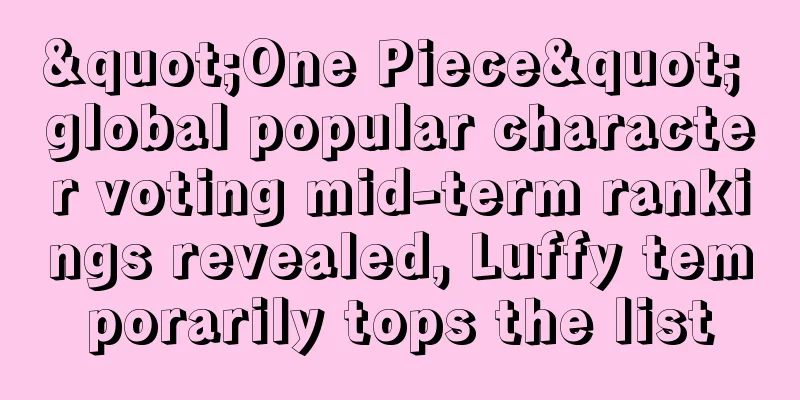 "One Piece" global popular character voting mid-term rankings revealed, Luffy temporarily tops the list