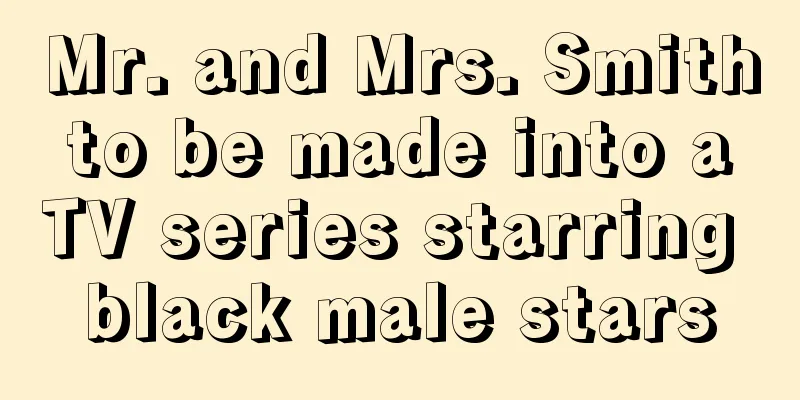 Mr. and Mrs. Smith to be made into a TV series starring black male stars