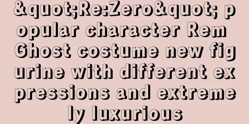 "Re:Zero" popular character Rem Ghost costume new figurine with different expressions and extremely luxurious