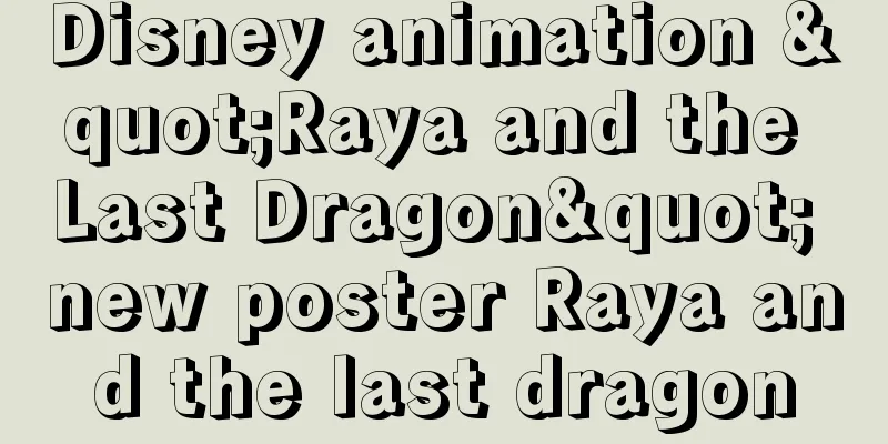 Disney animation "Raya and the Last Dragon" new poster Raya and the last dragon
