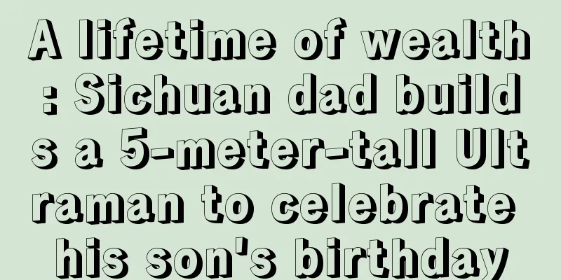 A lifetime of wealth: Sichuan dad builds a 5-meter-tall Ultraman to celebrate his son's birthday