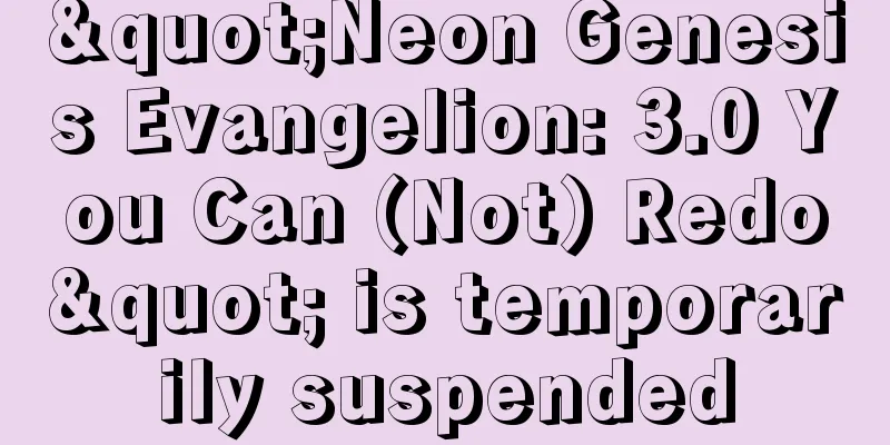 "Neon Genesis Evangelion: 3.0 You Can (Not) Redo" is temporarily suspended