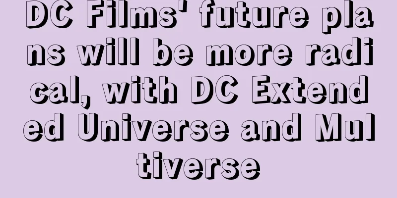 DC Films' future plans will be more radical, with DC Extended Universe and Multiverse