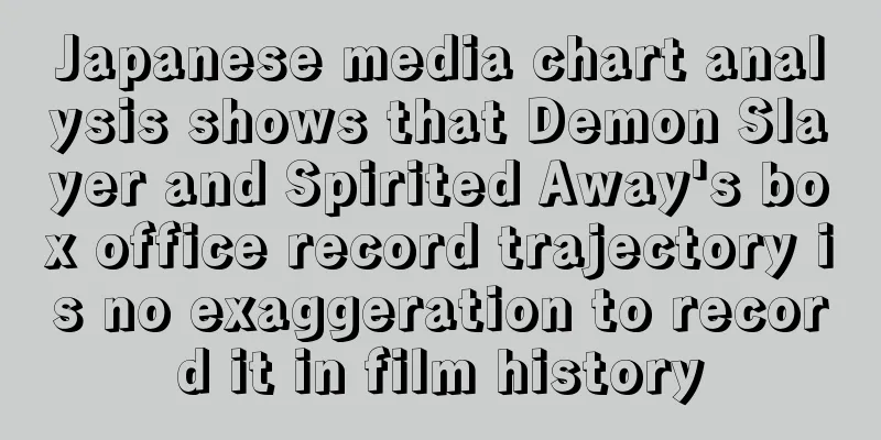 Japanese media chart analysis shows that Demon Slayer and Spirited Away's box office record trajectory is no exaggeration to record it in film history