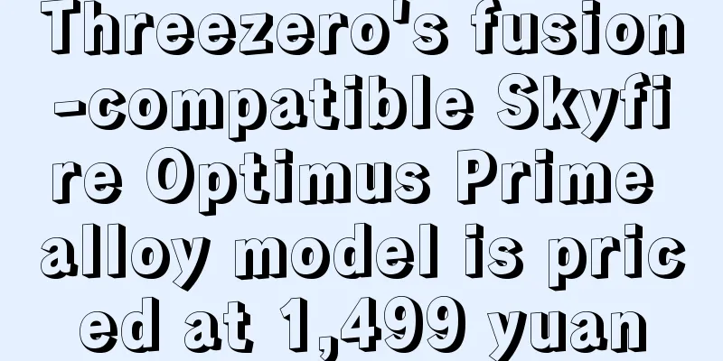 Threezero's fusion-compatible Skyfire Optimus Prime alloy model is priced at 1,499 yuan