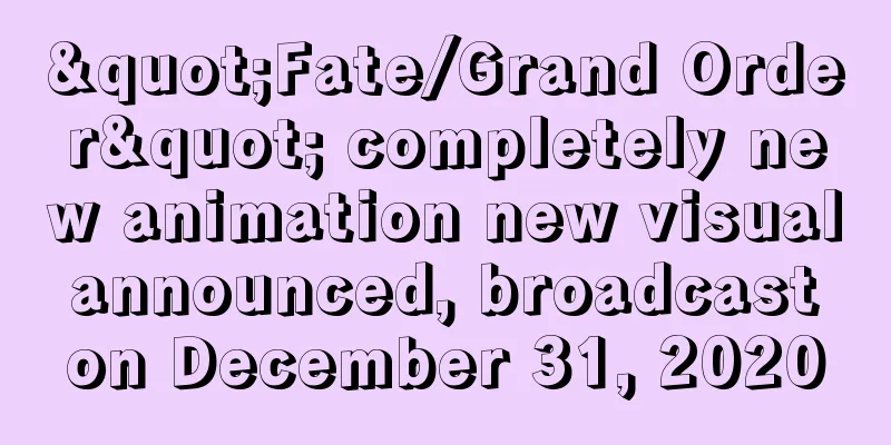"Fate/Grand Order" completely new animation new visual announced, broadcast on December 31, 2020