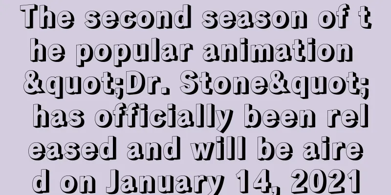 The second season of the popular animation "Dr. Stone" has officially been released and will be aired on January 14, 2021