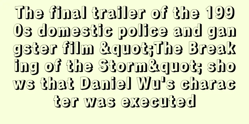 The final trailer of the 1990s domestic police and gangster film "The Breaking of the Storm" shows that Daniel Wu's character was executed
