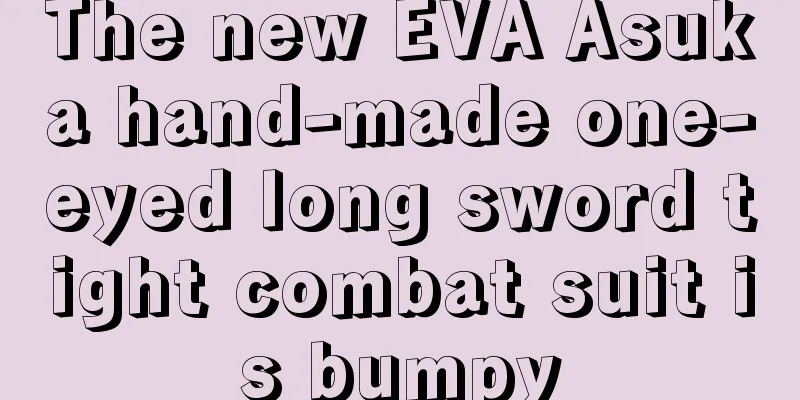 The new EVA Asuka hand-made one-eyed long sword tight combat suit is bumpy