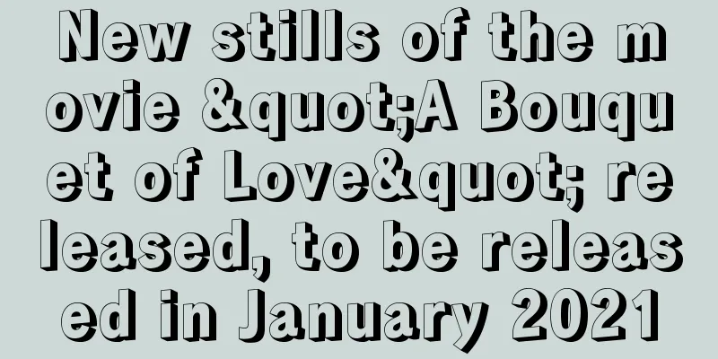New stills of the movie "A Bouquet of Love" released, to be released in January 2021