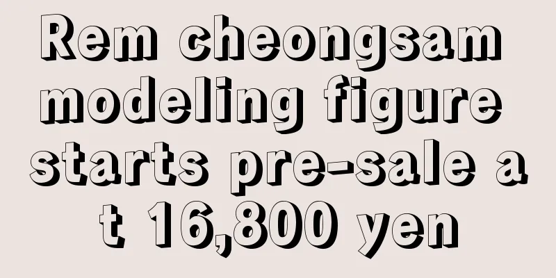 Rem cheongsam modeling figure starts pre-sale at 16,800 yen
