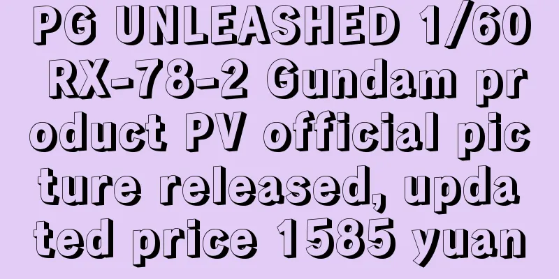 PG UNLEASHED 1/60 RX-78-2 Gundam product PV official picture released, updated price 1585 yuan