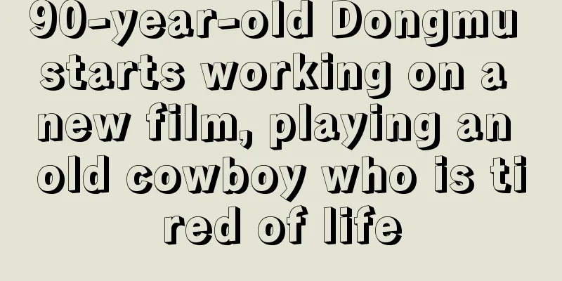 90-year-old Dongmu starts working on a new film, playing an old cowboy who is tired of life