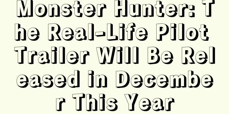 Monster Hunter: The Real-Life Pilot Trailer Will Be Released in December This Year