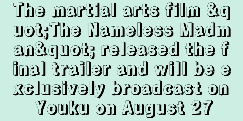 The martial arts film "The Nameless Madman" released the final trailer and will be exclusively broadcast on Youku on August 27